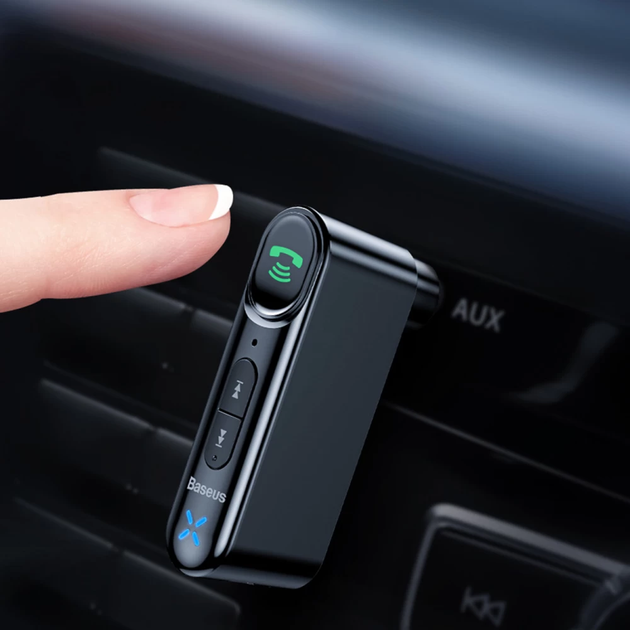 Bluetooth-ресивер Baseus BSBA-02 AUX Wireless Audio Receiver Black - Фото 8 Bluetooth-ресивер Baseus BSBA-02 AUX Wireless Audio Receiver Black - изображение 8