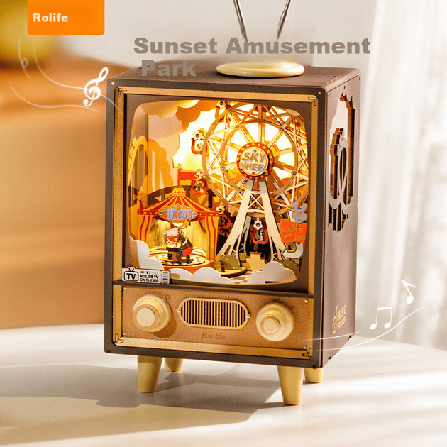 Конструктор Ruotai Парк развлечений Sunset 8-тональная музыкальная шкатулка - Фото 6 Конструктор Ruotai Парк развлечений Sunset 8-тональная музыкальная шкатулка - изображение 6