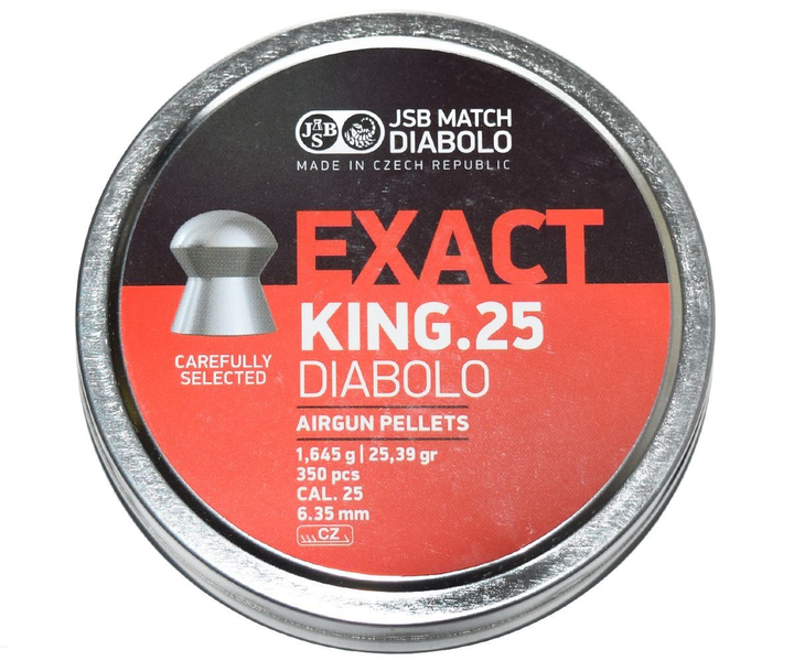 Кулі пневм JSB Exact King 6,35 mm 1,645 гр. (350 шт/уп) - зображення 1