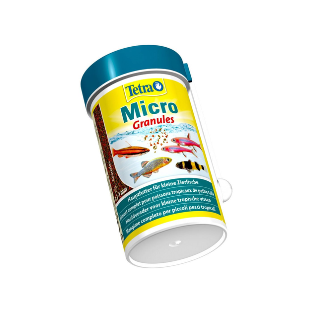Корм Tetra Micro Granules для акваріумних дрібних рибок гранули 100мл - Фото 3 Корм Tetra Micro Granules для акваріумних дрібних рибок гранули 100мл - зображення 3