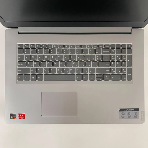 Ультрабук Lenovo IdeaPad L340-17API / 17.3" (1600x900) TN / AMD Ryzen 5 3500U (4 (8) ядра по 2.1 - 3.7 GHz) / 16 GB DDR4 / 240 GB SSD / AMD Radeon RX Vega 8 / WebCam б/у + Подарок Беспроводная мышь / USB - изображение 2