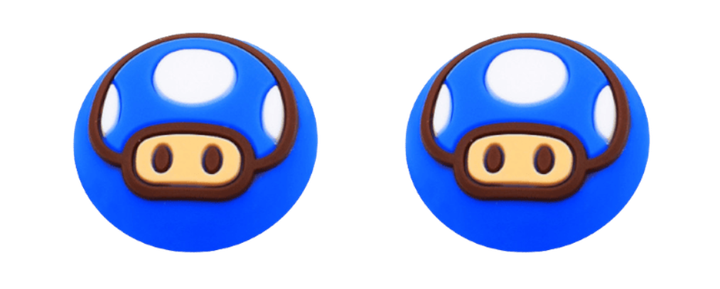 Накладки на стіки для Nintendo Switch Super Mario Blue - Фото 1 Накладки на стіки для Nintendo Switch Super Mario Blue - зображення 1