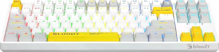 Игровая клавиатура A4Tech Bloody S87 RGB BLMS TKL USB Energy White - изображение 3