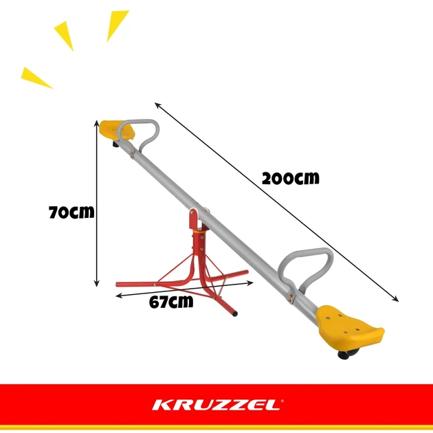 Садова дитяча гойдалка Kruzzel 2в1 з обертанням 360° - зображення 2
