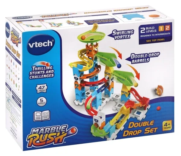 Кульковий трек Vtech Marble Rush Double Drop 47 елементів (3417765296321) - зображення 2