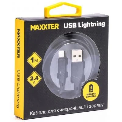 Дата кабель USB 2.0 AM to Lightning 2.0m Maxxter (UB-L-USB-02-2m) - изображение 2