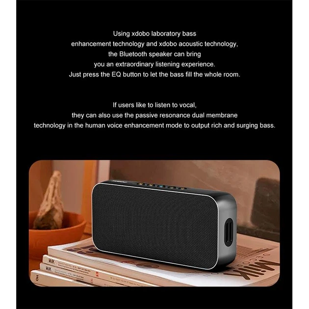 Портативная Bluetooth колонка Xdobo Luxe Black - изображение 8