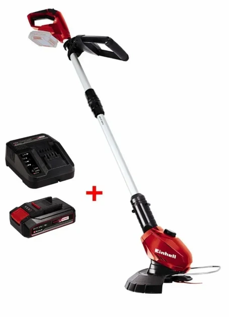 Акумуляторний тример Einhell GE-CT 18 Li комплект 18 В 2.5 Аг із зарядним пристроєм пластикові ножі (3411172) - Фото 1 Акумуляторний тример Einhell GE-CT 18 Li комплект 18 В 2.5 Аг із зарядним пристроєм пластикові ножі (3411172) - изображение 1
