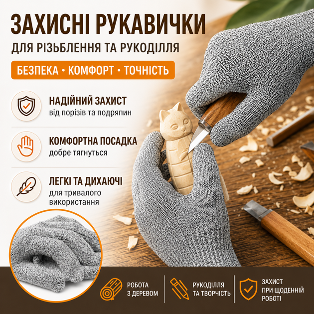 Набор для резьбы по дереву DIY 17 в 1 - изображение 5