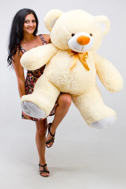 М'який ведмідь Teddy Boom Томмі 150 см кремовий - зображення 3