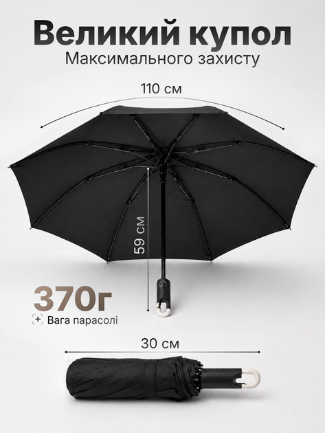 Зонт женский зонтик мужской мини зонт автомат от дождя зонтик маленький полуавтомат черный от солнца ветра снега зонтик автоматический качественный зонтик минизонт складной легкий ветроустойчивый унисекс с крюком крючком Hechpro ТБ21UMB - Фото 2 Зонт женский зонтик мужской мини зонт автомат от дождя зонтик маленький полуавтомат черный от солнца ветра снега зонтик автоматический качественный зонтик минизонт складной легкий ветроустойчивый унисекс с крюком крючком Hechpro ТБ21UMB - изображение 2