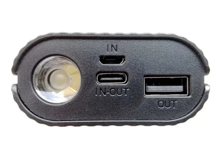 Корпус Повербанка Power Bank на 2 АКБ 18650 - 21700 с защитой, фонарик - изображение 3