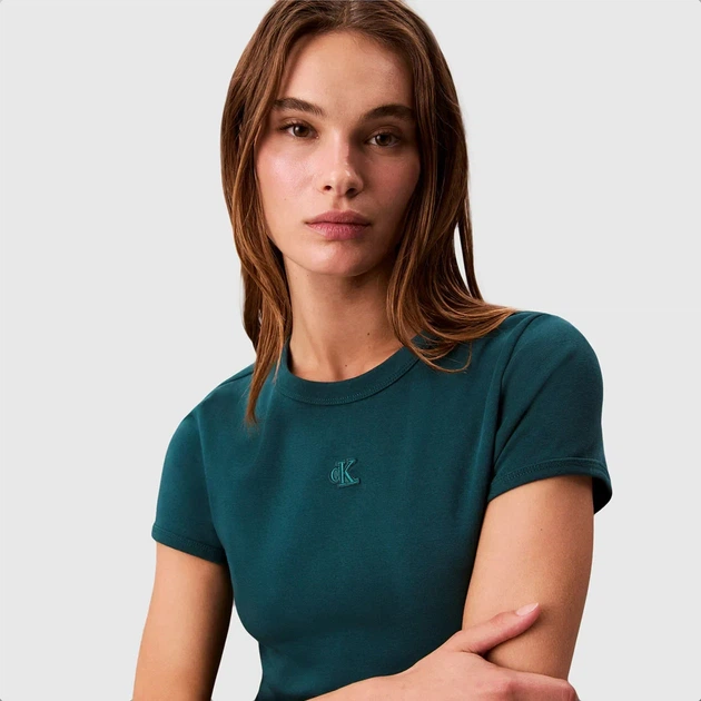 Платье Calvin Klein Jeans бирюзовый цвет - Фото 4 Платье Calvin Klein Jeans бирюзовый цвет - изображение 4