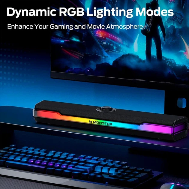 Портативная колонка Bluetooth-акустика Monster S330 S50 (MS62149) | BT6.0, 10W RMS / 20W Peak, RGB, 2200mAh - изображение 8