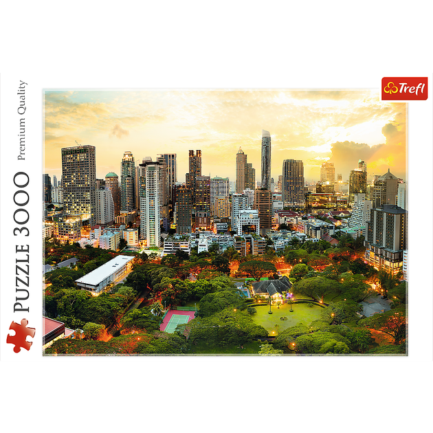 Puzzle Trefl Zachód słońca w Bangkoku, 3000 elementów (33060) - obraz 3