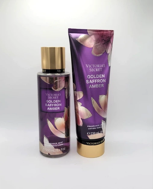 Подарочный парфюмированный набор для тела VICTORIA'S SECRET GOLDEN SAFFRON AMBER Мист 250 мл + Лосьон 236 мл - Фото 2 Подарочный парфюмированный набор для тела VICTORIA'S SECRET GOLDEN SAFFRON AMBER Мист 250 мл + Лосьон 236 мл - изображение 2