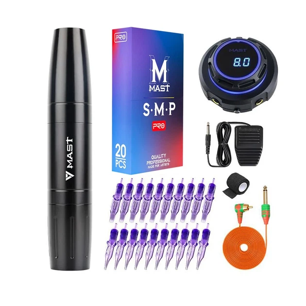Роторная тату-машинка Mast Magi Pen для перманента, татуажа, микропигментации, тату-ручка для бровей, губ: набор для татуировки - Фото 3 Роторная тату-машинка Mast Magi Pen для перманента, татуажа, микропигментации, тату-ручка для бровей, губ: набор для татуировки - изображение 3