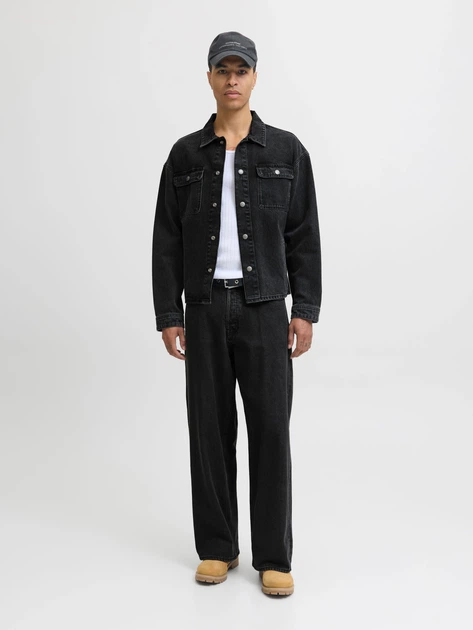 Широкие джинсы JACK & JONES 10997056 Чёрный 32/30 JNJ837 - изображение 4