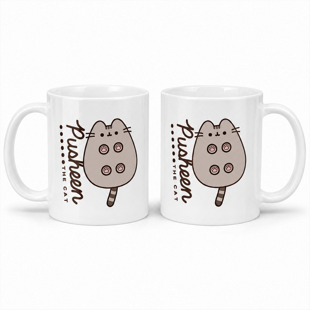 Чашка кіт Пушин Pusheen The Cat 330 мл Біла - Фото 2 Чашка кіт Пушин Pusheen The Cat 330 мл Біла - зображення 2