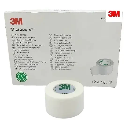 Пластырь 3М Micropore на нетканой основе 2,5 см × 5 м, медицинская фиксирующая лента - Фото 1 Пластырь 3М Micropore на нетканой основе 2,5 см × 5 м, медицинская фиксирующая лента - изображение 1