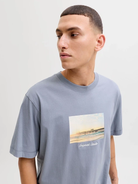 Футболка JACK & JONES 10997089 Серо-синий L JNJ842 - Фото 3 Футболка JACK & JONES 10997089 Серо-синий L JNJ842 - изображение 3