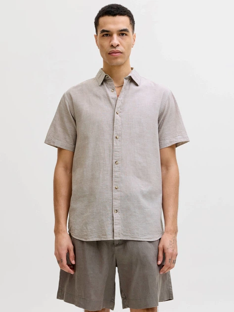 Рубашка повседневная JACK & JONES 11264550 Бежевый M JNJ899 - Фото 1 Рубашка повседневная JACK & JONES 11264550 Бежевый M JNJ899 - изображение 1
