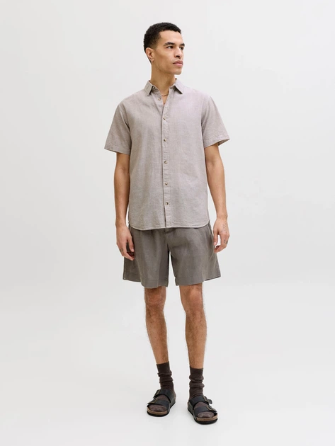 Рубашка повседневная JACK & JONES 11264550 Бежевый M JNJ899 - Фото 3 Рубашка повседневная JACK & JONES 11264550 Бежевый M JNJ899 - изображение 3