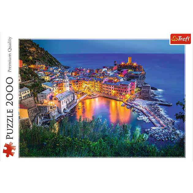 Puzzle Trefl Vernazza o zmroku, 2000 elementów (27086) - Zdjęcie 3 Puzzle Trefl Vernazza o zmroku, 2000 elementów (27086) - obraz 3
