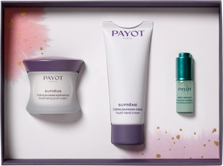 Zestaw do pielęgnacji twarzy Payot Supreme Jeunesse Krem do twarzy 50 ml + Krem do rąk 50 ml + Serum do twarzy 5 ml (3390150595622) - obraz 2