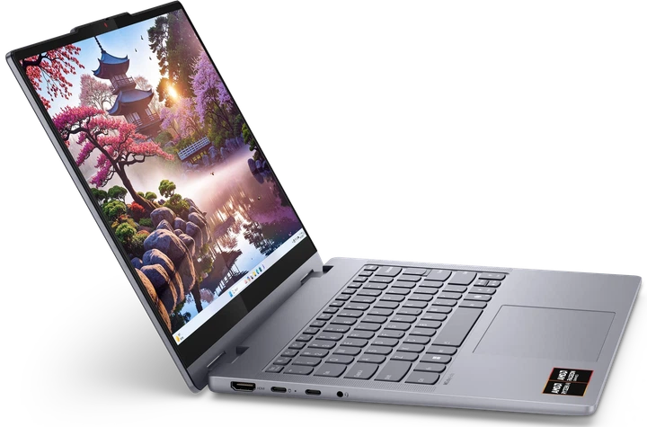 Сенсорнй ультрабук 14" Lenovo IdeaPad 5 2-in-1 14AKP10 AMD Ryzen AI 5 340 RAM 16GB SSD 512GB Windows 11 Алюминиевой корпус (UKR) (102198531) - Уценка - изображение 9