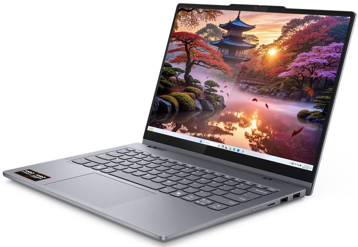 Сенсорнй ультрабук 14" Lenovo IdeaPad 5 2-in-1 14AKP10 AMD Ryzen AI 5 340 RAM 16GB SSD 512GB Windows 11 Алюминиевой корпус (UKR) (102198531) - Уценка - изображение 10