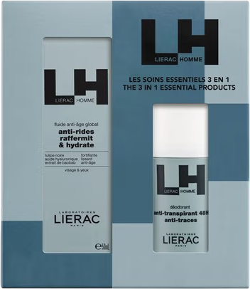 Zestaw męski Lierac Homme Krem do twarzy 50 ml + Dezodorant 50 ml (3701436938901) - Zdjęcie 2 Zestaw męski Lierac Homme Krem do twarzy 50 ml + Dezodorant 50 ml (3701436938901) - obraz 2