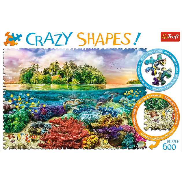 Puzzle Trefl Crazy Shapes Tropikalna wyspa 600 elementów (11113) (5900511111132) - obraz 3