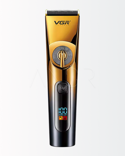 Професійна водонепроникна машинка для стрижки VGR V-663 (IPX6) з 6 насадками та LED-дисплеєм - зображення 8