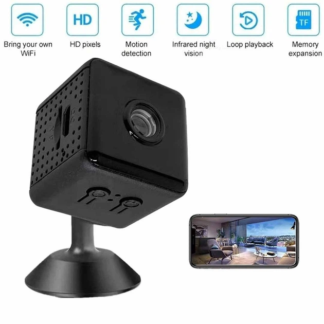 Камера видеонаблюдения Wi-Fi P7-X6D мини с ночным видением для комнаты - изображение 10