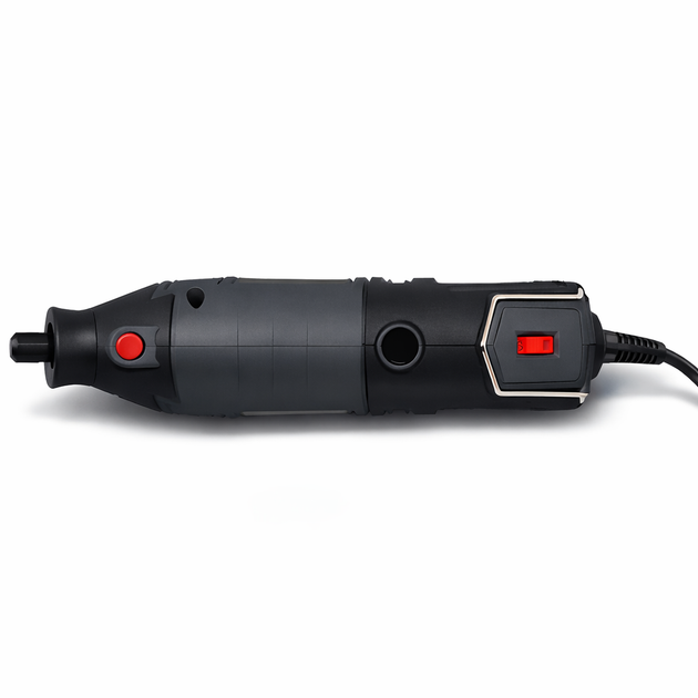 Прямая шлифовальная машина мини шлифмашина электрический FORTE MG 17218 гравер для сверления гравировки шлифования в кейсе с комплектом аксессуаров 218 шт 170 Вт регулировка скорости 32 000 об/мин - Фото 3 Прямая шлифовальная машина мини шлифмашина электрический FORTE MG 17218 гравер для сверления гравировки шлифования в кейсе с комплектом аксессуаров 218 шт 170 Вт регулировка скорости 32 000 об/мин - изображение 3