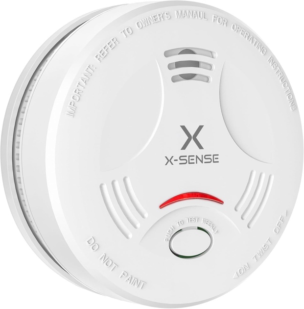 Димовий сповіщувач X-Sense SD11 фотоелектричний, батарея 10 років, 85 дБ, EN14604, пожежна сигналізація для дому, білий - зображення 3