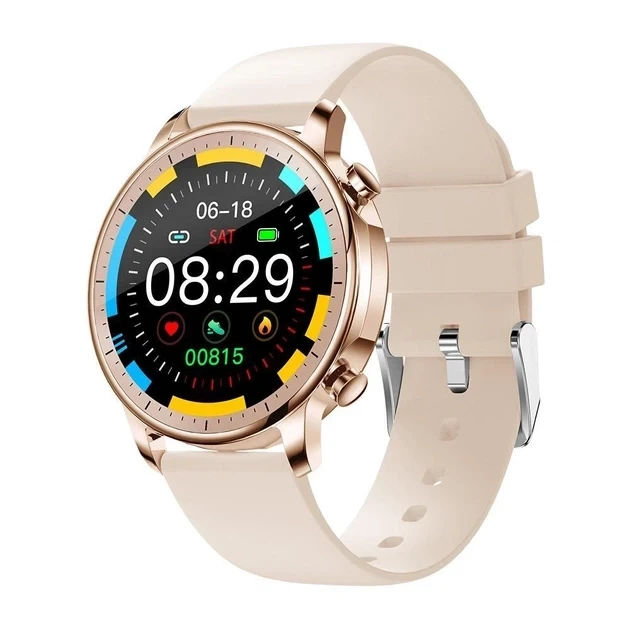 Смарт часы Colmi V23 PRO Gold с тонометром, термометром и пульсометром, женские умные часы IP67 золотые - изображение 4