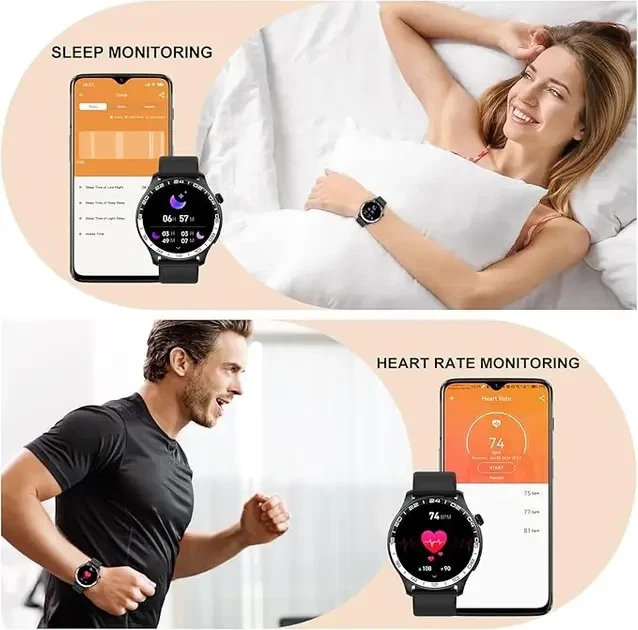 Смарт-годинник Fempoin T10 Pro Black AMOLED 1.57", Bluetooth дзвінки, IP68, SpO2, 100+ спортивних режимів, до 30 днів - зображення 4