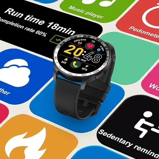Смарт-годинник Fempoin T10 Pro Black AMOLED 1.57", Bluetooth дзвінки, IP68, SpO2, 100+ спортивних режимів, до 30 днів - зображення 8