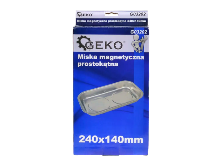 Магнитная чаша 240 x 140 мм с магнитами для хранения мелких деталей Geko LS-2323 - Фото 4 Магнитная чаша 240 x 140 мм с магнитами для хранения мелких деталей Geko LS-2323 - изображение 4