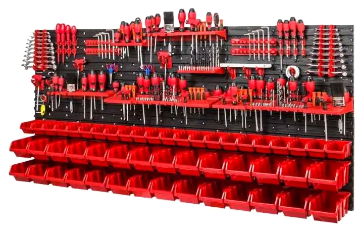 Панель для инструментов 170x78 см с контейнерами для мастерской Kraft&Dele LS-2283 - зображення 8