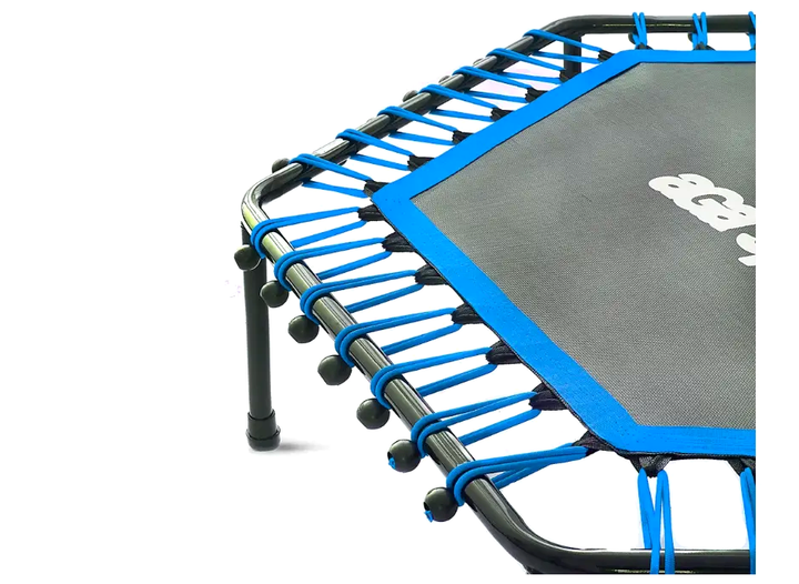 Фитнес батут 130 см с ручкой для тренировок 100 кг красный AGАSPORT LS-2595 - изображение 6