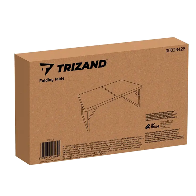 Складной туристический стол 60х40 см до 15 кг для кемпинга алюминий Trizand LS-1060 - изображение 8