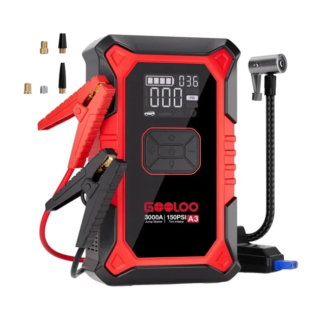 Стартер Gooloo A3 2в1 с компрессором (6979127740165) - изображение 2