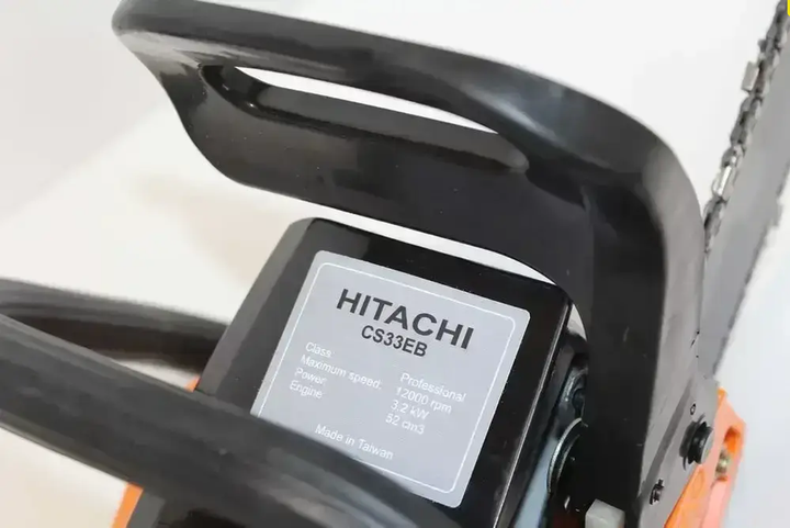 бензопила HITACHI 3,2 кВт Пила ручная бензиновая для обрезки деревьев и веток - Фото 4 бензопила HITACHI 3,2 кВт Пила ручная бензиновая для обрезки деревьев и веток - изображение 4