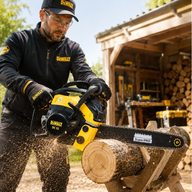 Потужна ланцюгова бензинова пила DeWalt Садова пила з двотактним двигуном Бензопила для обрізання гілок - Фото 9 Потужна ланцюгова бензинова пила DeWalt Садова пила з двотактним двигуном Бензопила для обрізання гілок - зображення 9