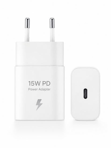 Сетевое зарядное устройство для Samsung 15W PD USB Type-C Fast Charging, быстрая зарядка, белое - Фото 1 Сетевое зарядное устройство для Samsung 15W PD USB Type-C Fast Charging, быстрая зарядка, белое - изображение 1