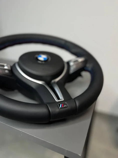 Шкіряне M Кермо Руль М3 стиль BMW F series F20 F21 F22 F23 F30 F31 F32 F33 F36 X3 F25 F26 F15 F16 - зображення 9