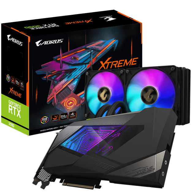 Відеокарта Gigabyte GeForce RTX 3090 Aorus Xtreme Waterforce 24GB GDDR6X (GV-N3090AORUSX W-24GD) - Б/У - Фото 2 Відеокарта Gigabyte GeForce RTX 3090 Aorus Xtreme Waterforce 24GB GDDR6X (GV-N3090AORUSX W-24GD) - Б/У - изображение 2